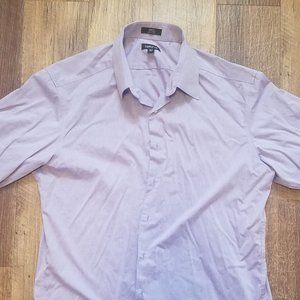 Claiborne Slim Fit Purple Dress Shirt 36/37, 17